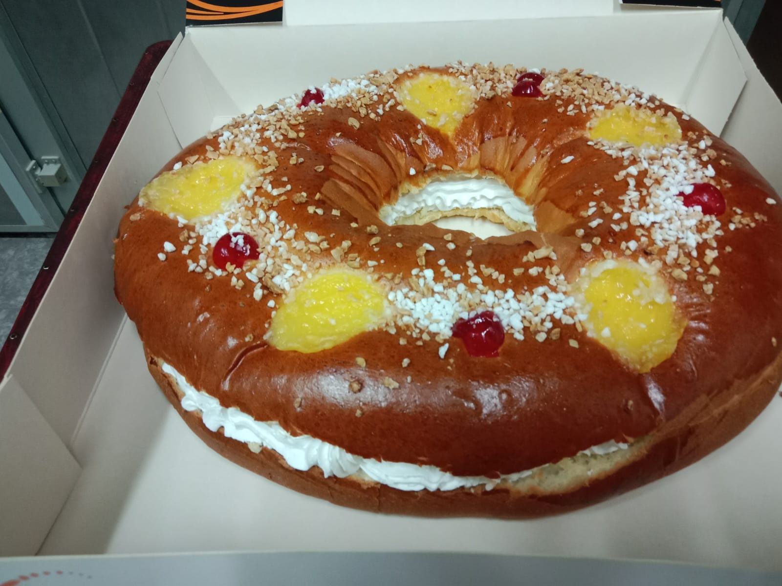 Roscón de reyes.